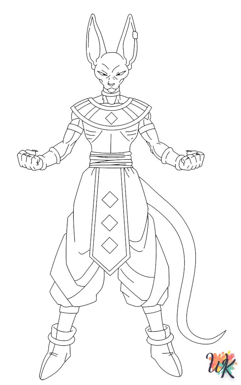 coloriage Beerus  a telecharger