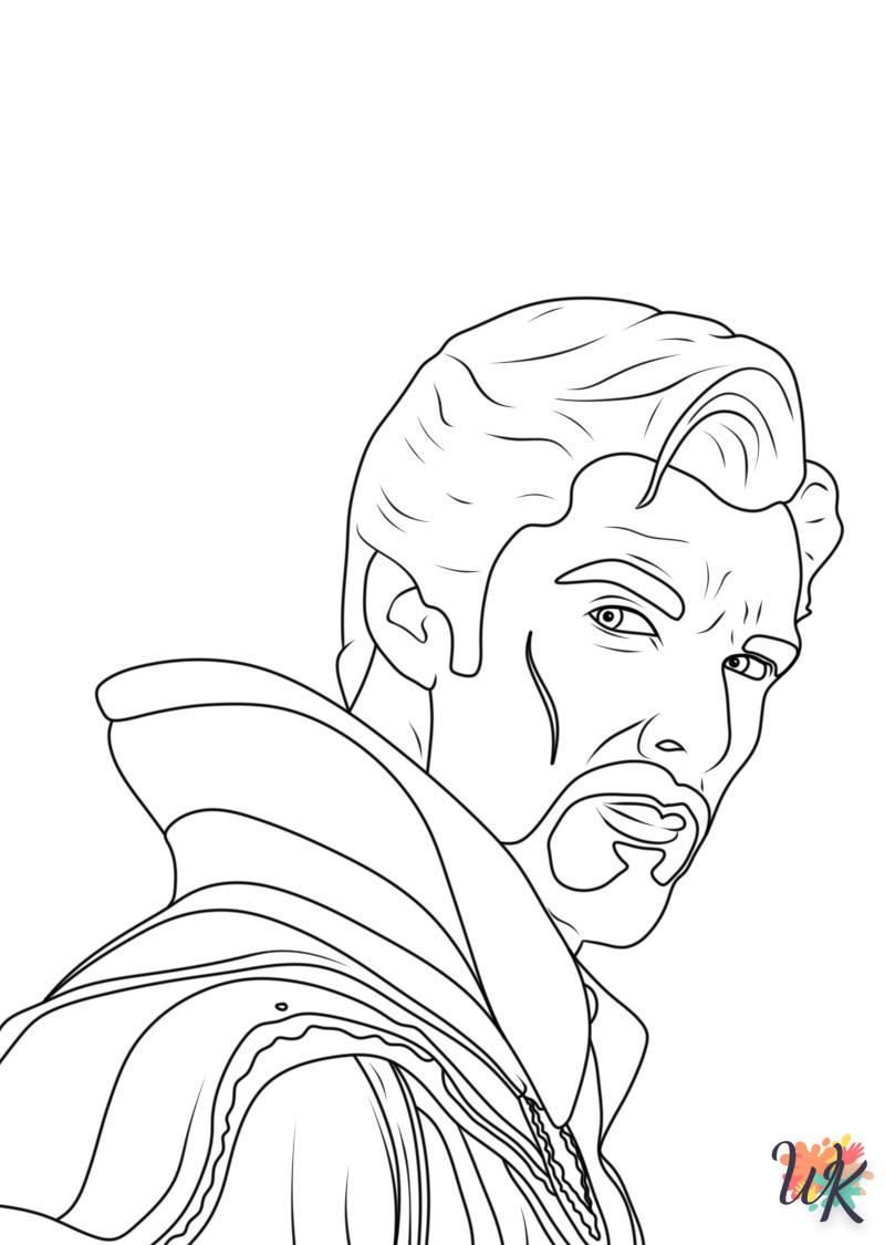 coloriage Doctor Strange  gratuit a imprimer