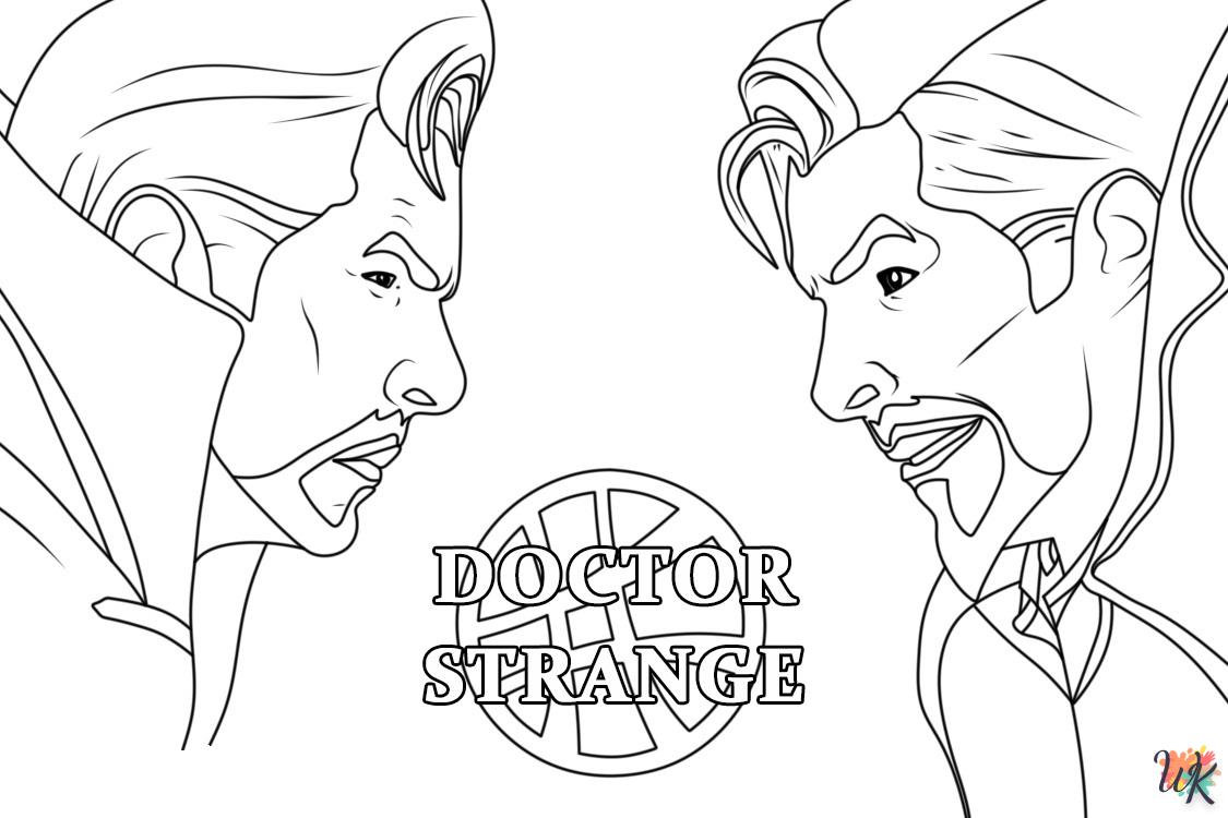 coloriage Doctor Strange  à imprimer pour enfants
