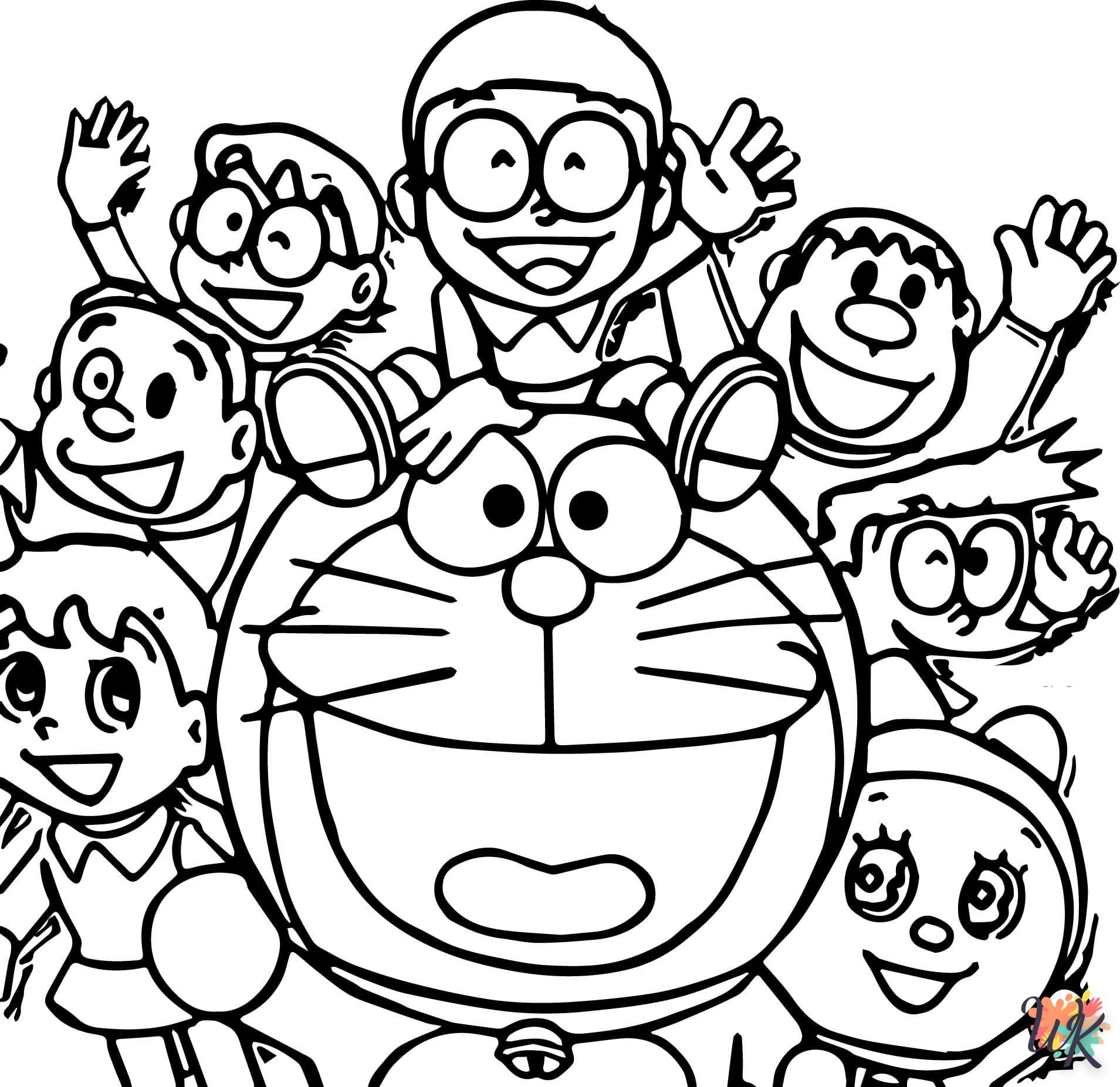 coloriage Doraemon  en ligne a colorier