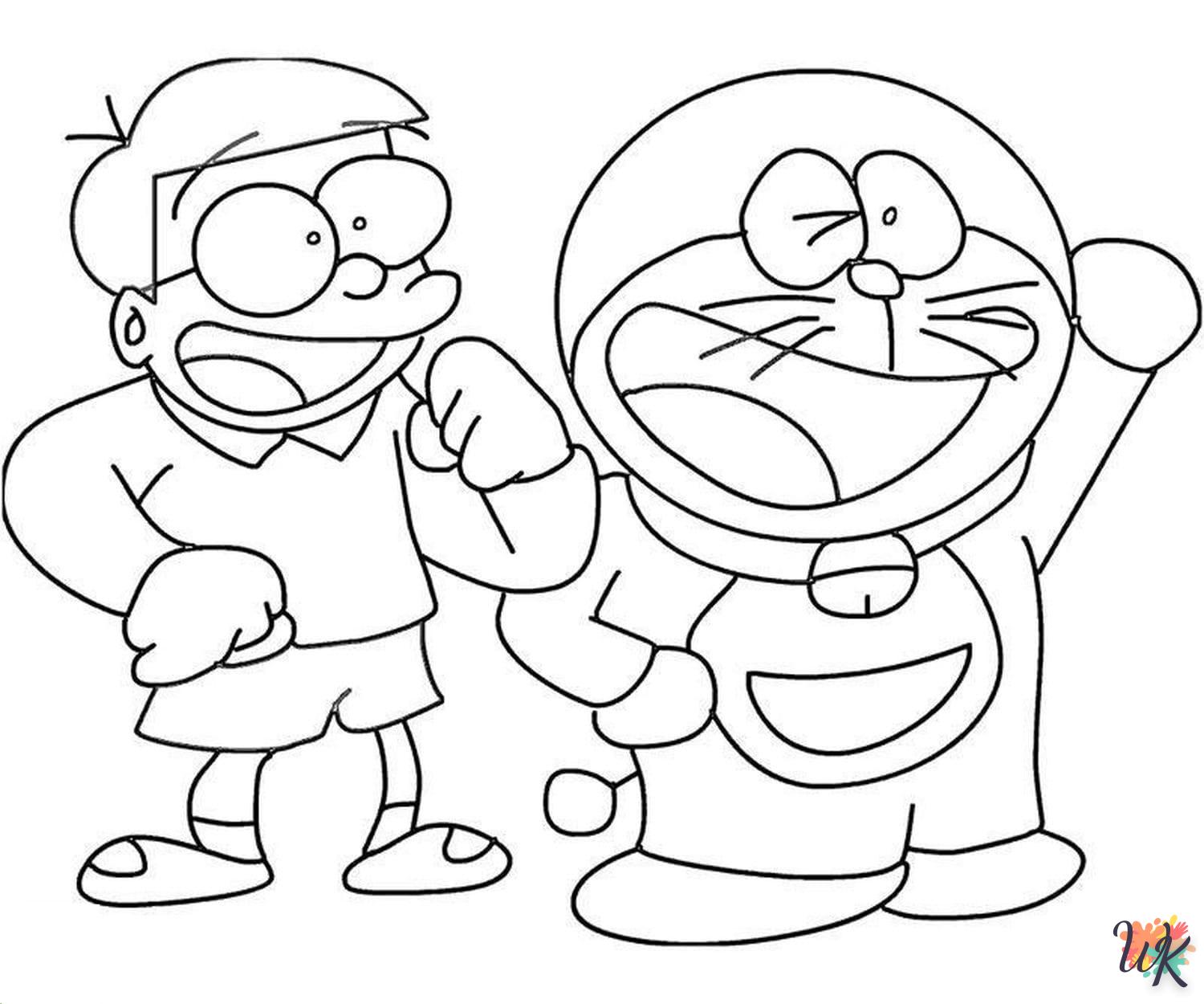 coloriage Doraemon  a imprimer enfant 10 ans