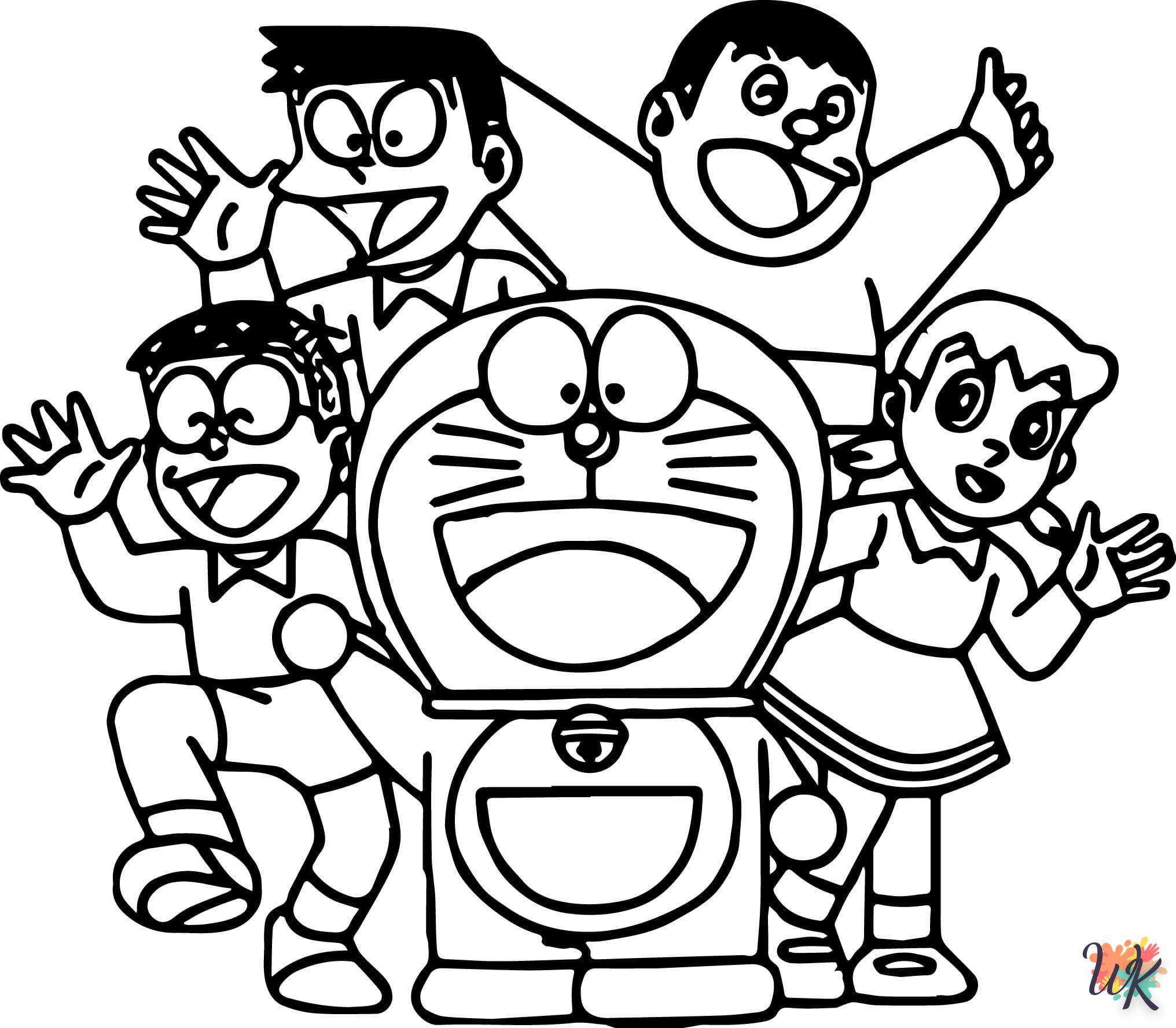 coloriage Doraemon  pour enfants a imprimer