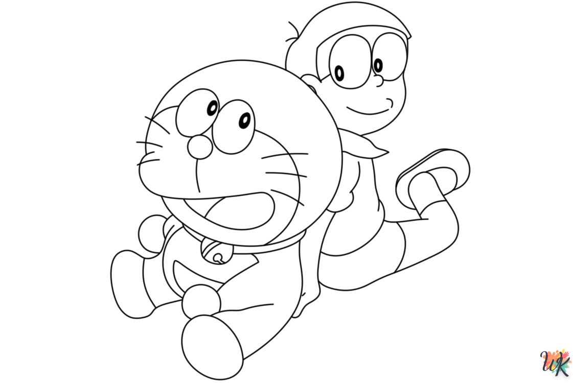 coloriage Doraemon  pour enfants a imprimer