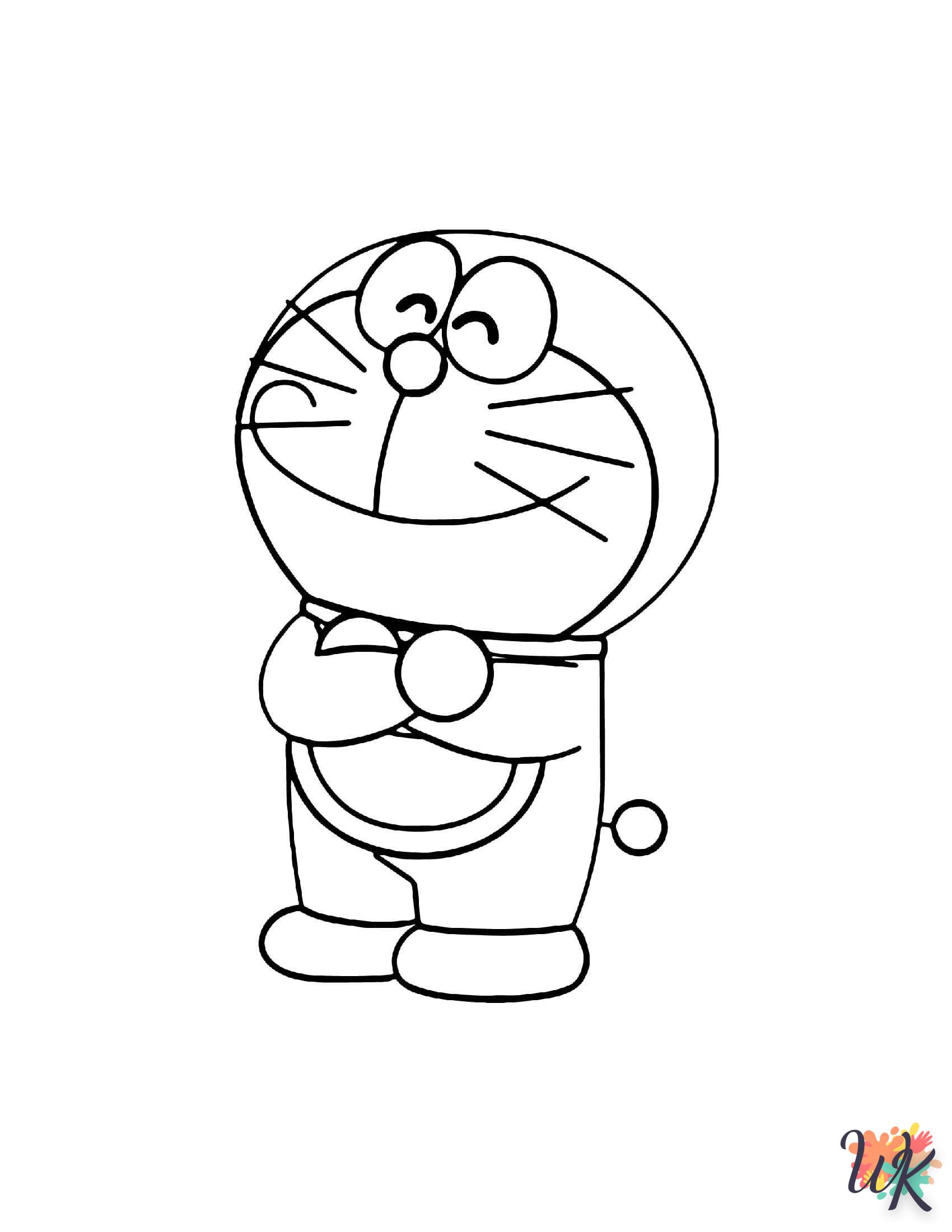 coloriage Doraemon  à imprimer pour enfant de 9 ans