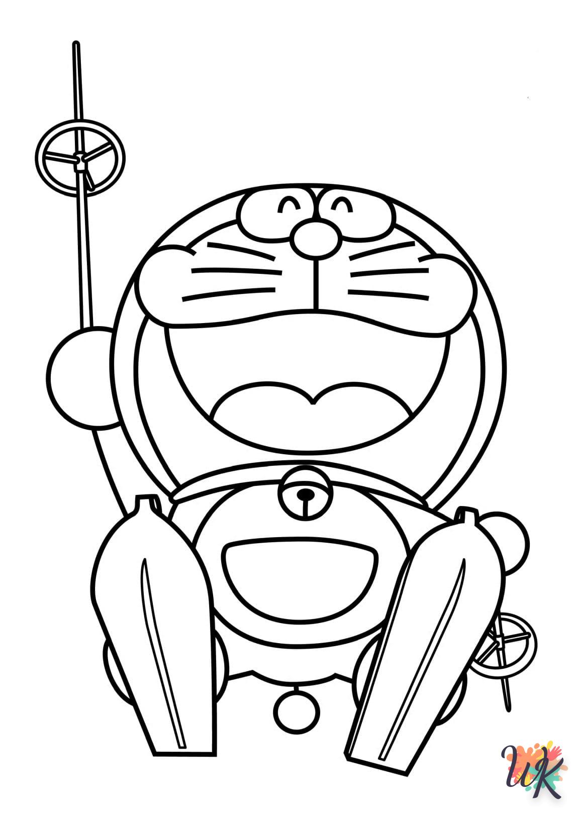 coloriage Doraemon  pour enfant de 2 ans