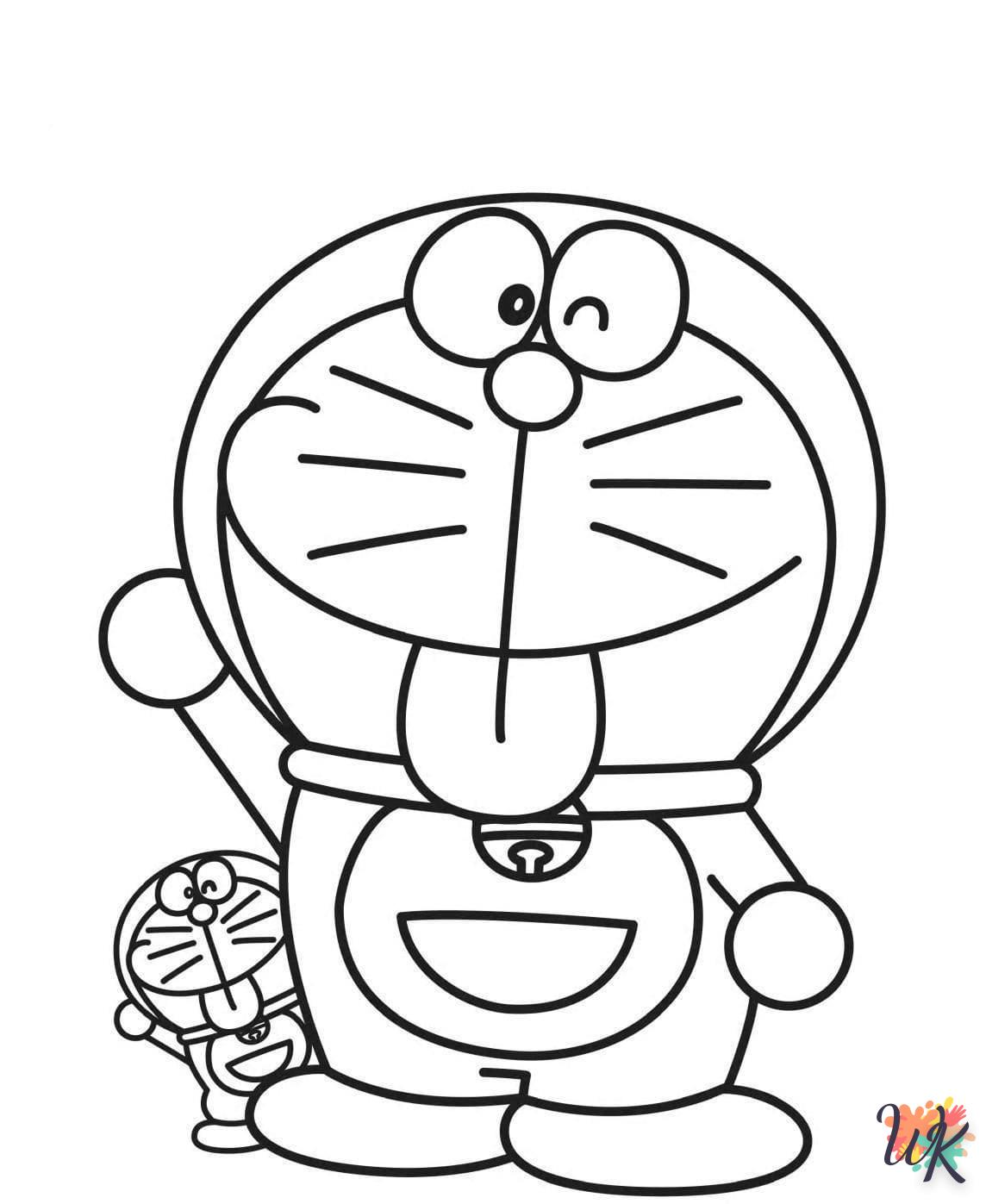 coloriage Doraemon  enfant 8 ans a imprimer