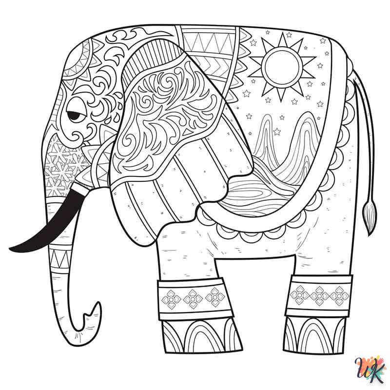imprimer coloriage Éléphant