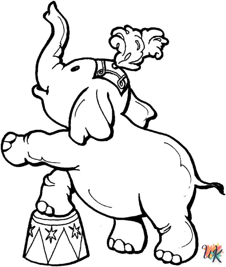 coloriage Éléphant  en ligne