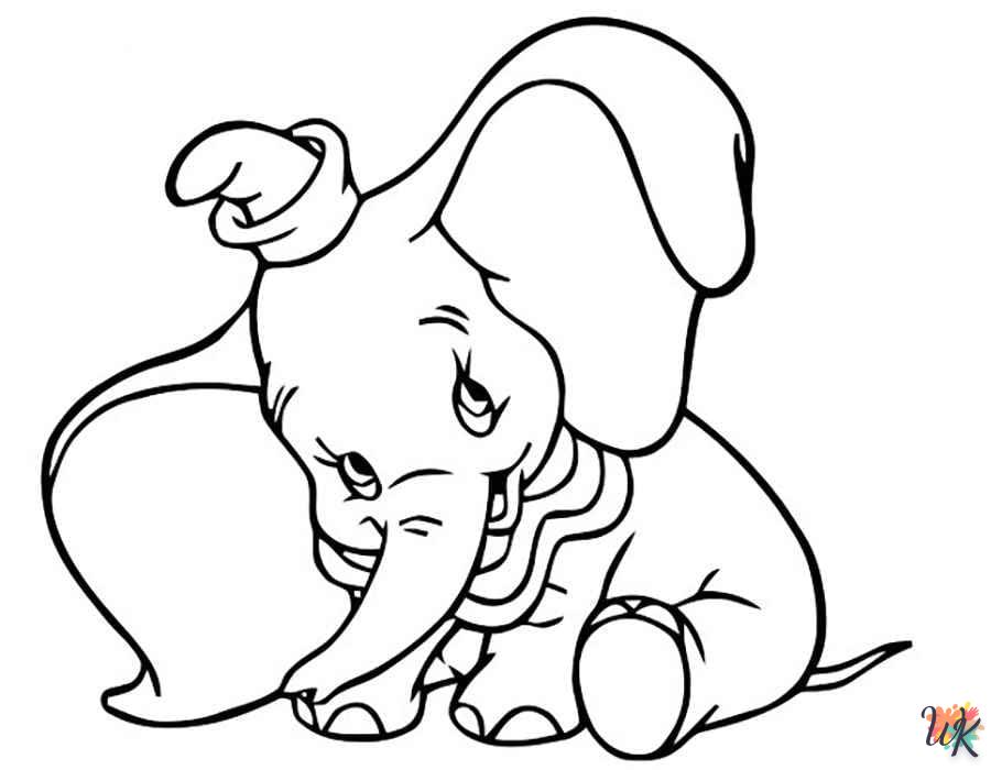 coloriage Éléphant  enfant 7 ans a imprimer