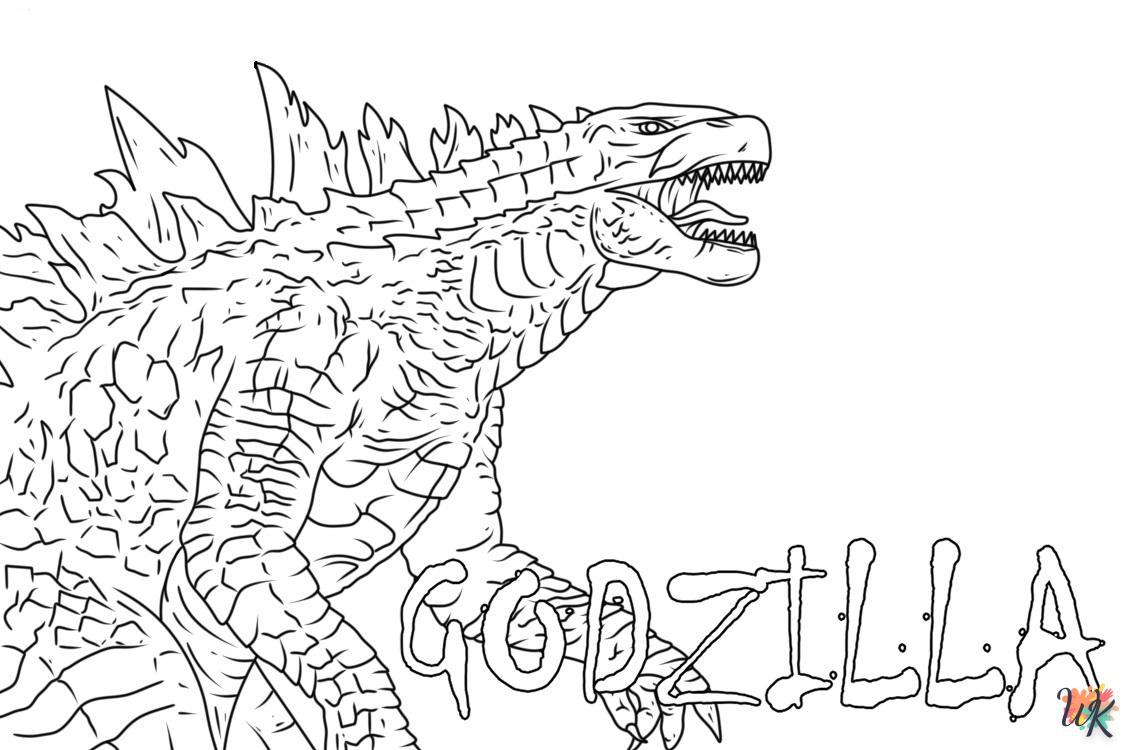 à imprimer coloriage Godzilla