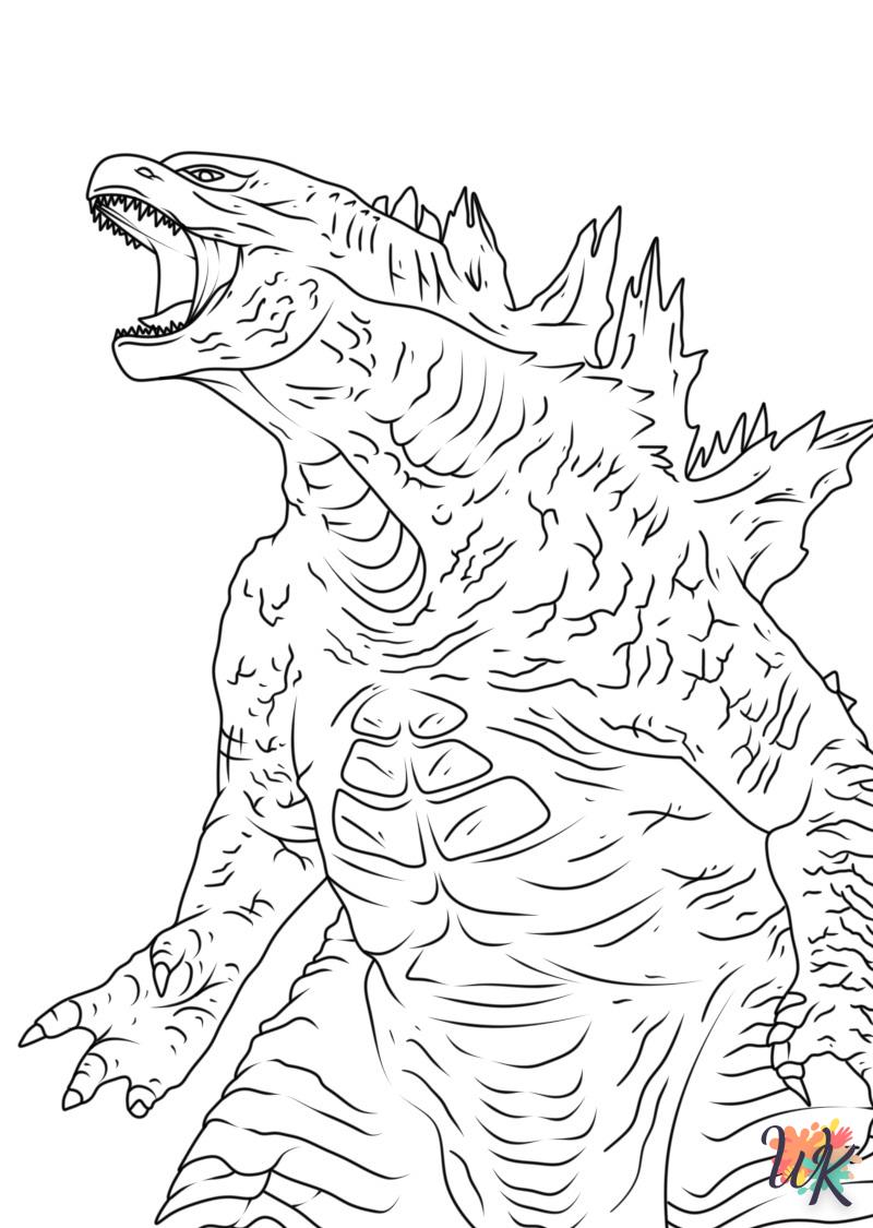 télécharger coloriage Godzilla  gratuit