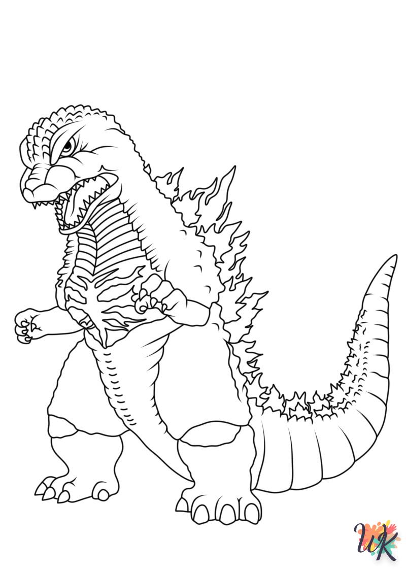 coloriage Godzilla  en ligne