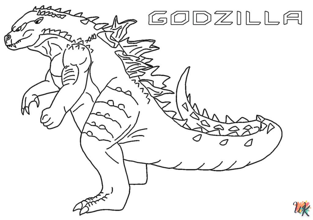 coloriage Godzilla  à imprimer gratuitement pdf