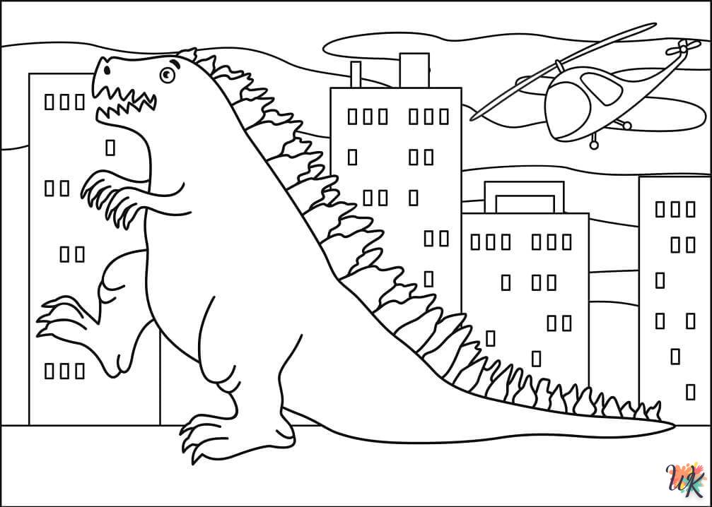 coloriage Godzilla  en ligne avengers gratuit