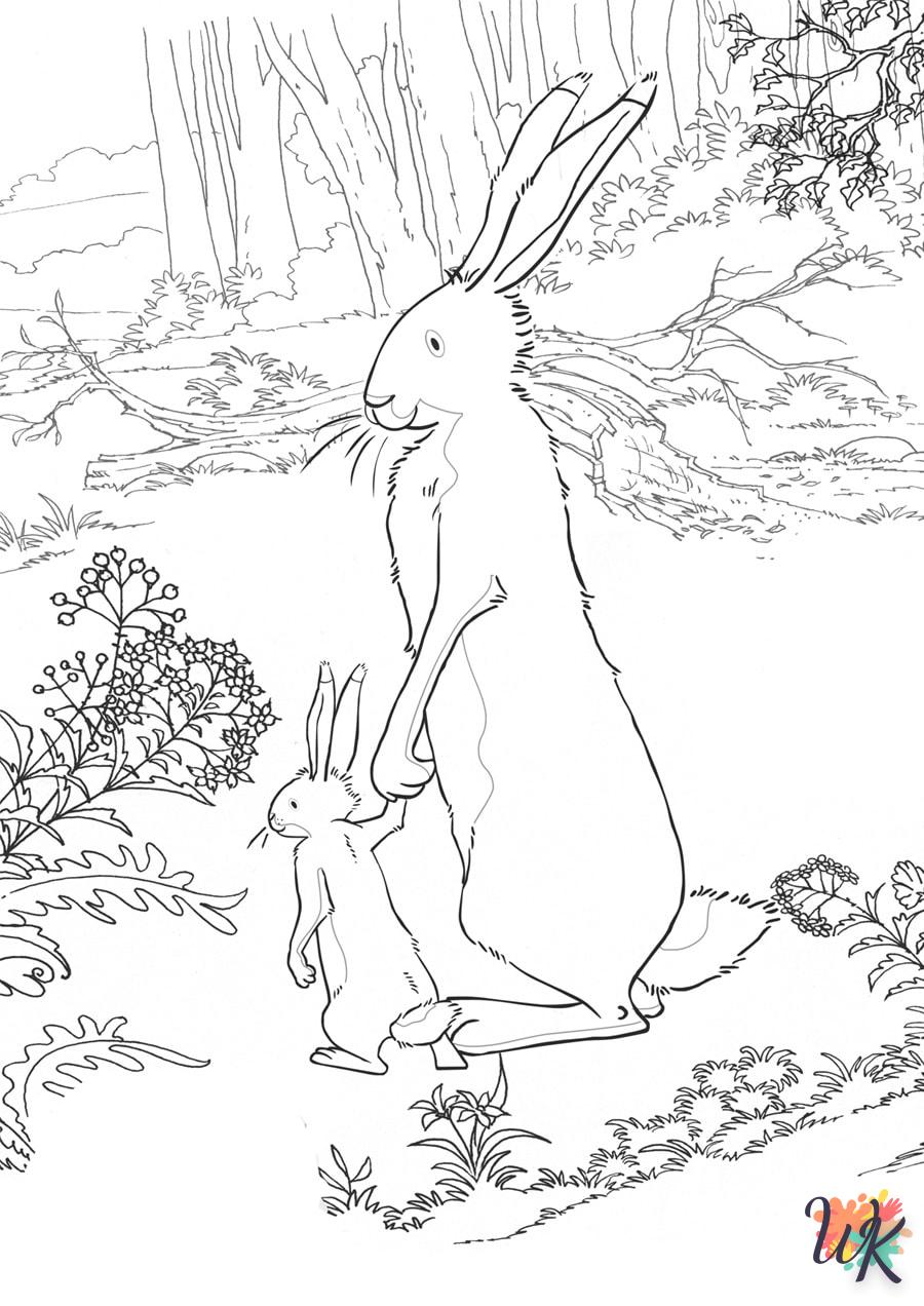 coloriage Lapin  pour enfant de 5 ans