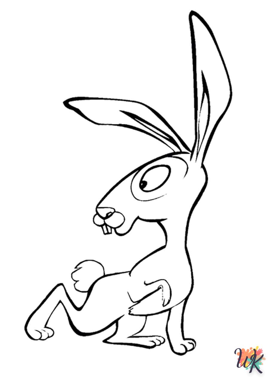 coloriage Lapin  bebe animaux a imprimer gratuit