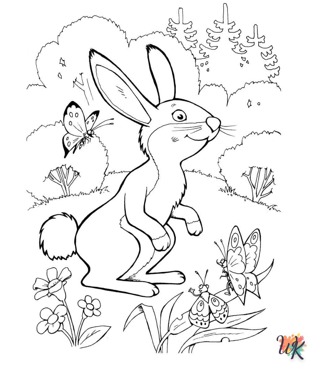 coloriage Lapin  licorne en ligne gratuit à imprimer