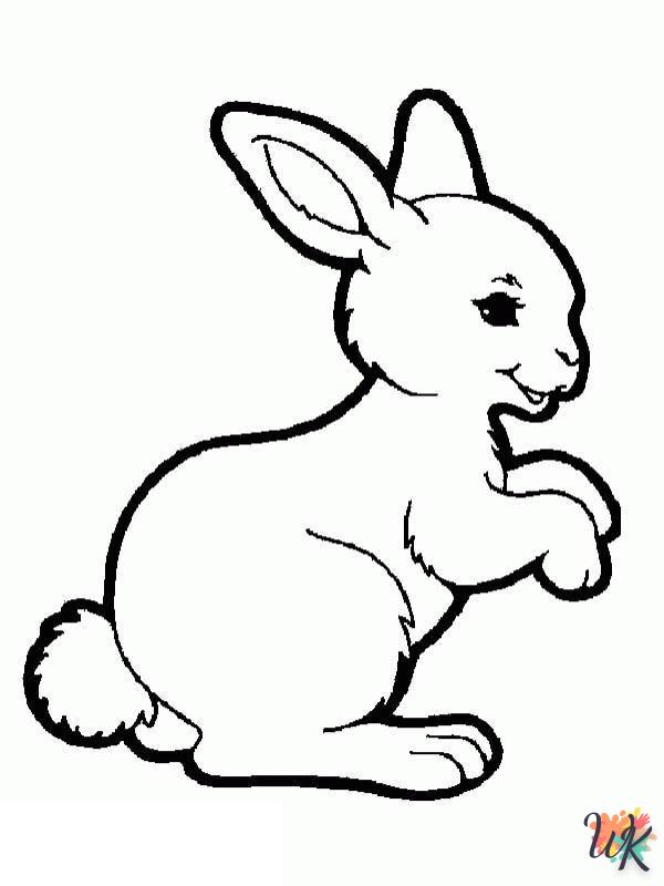 coloriage Lapin  à imprimer pdf