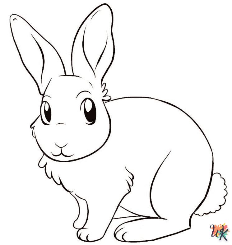 a imprimer coloriage Lapin  gratuit