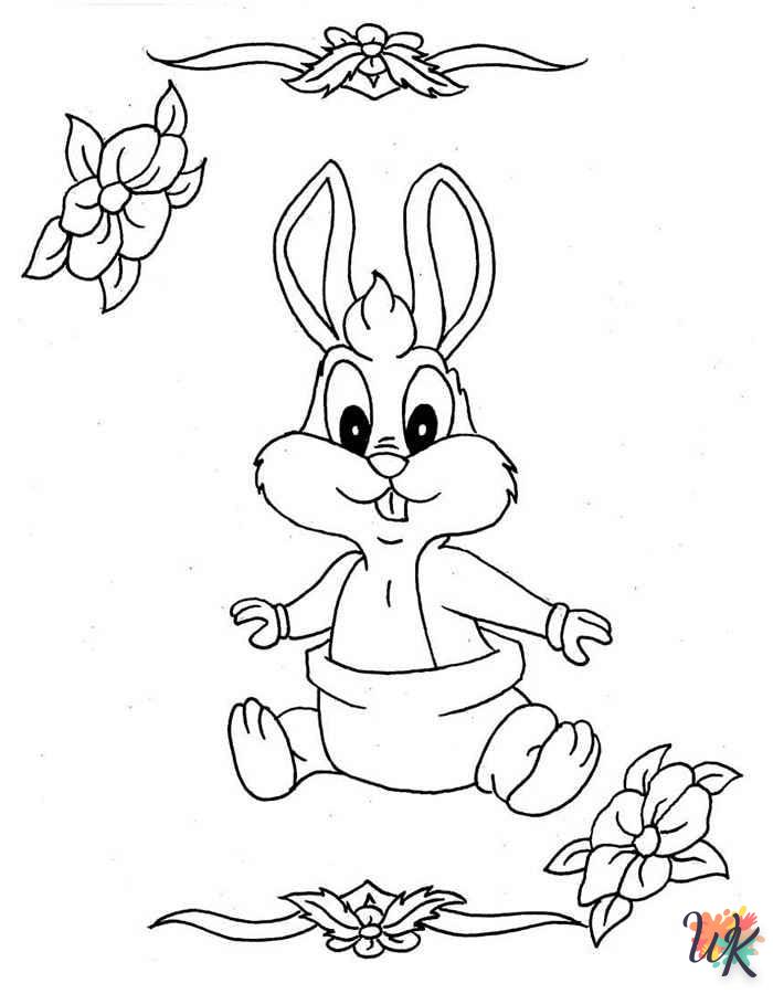 coloriage Lapin  pour enfant de 4 ans