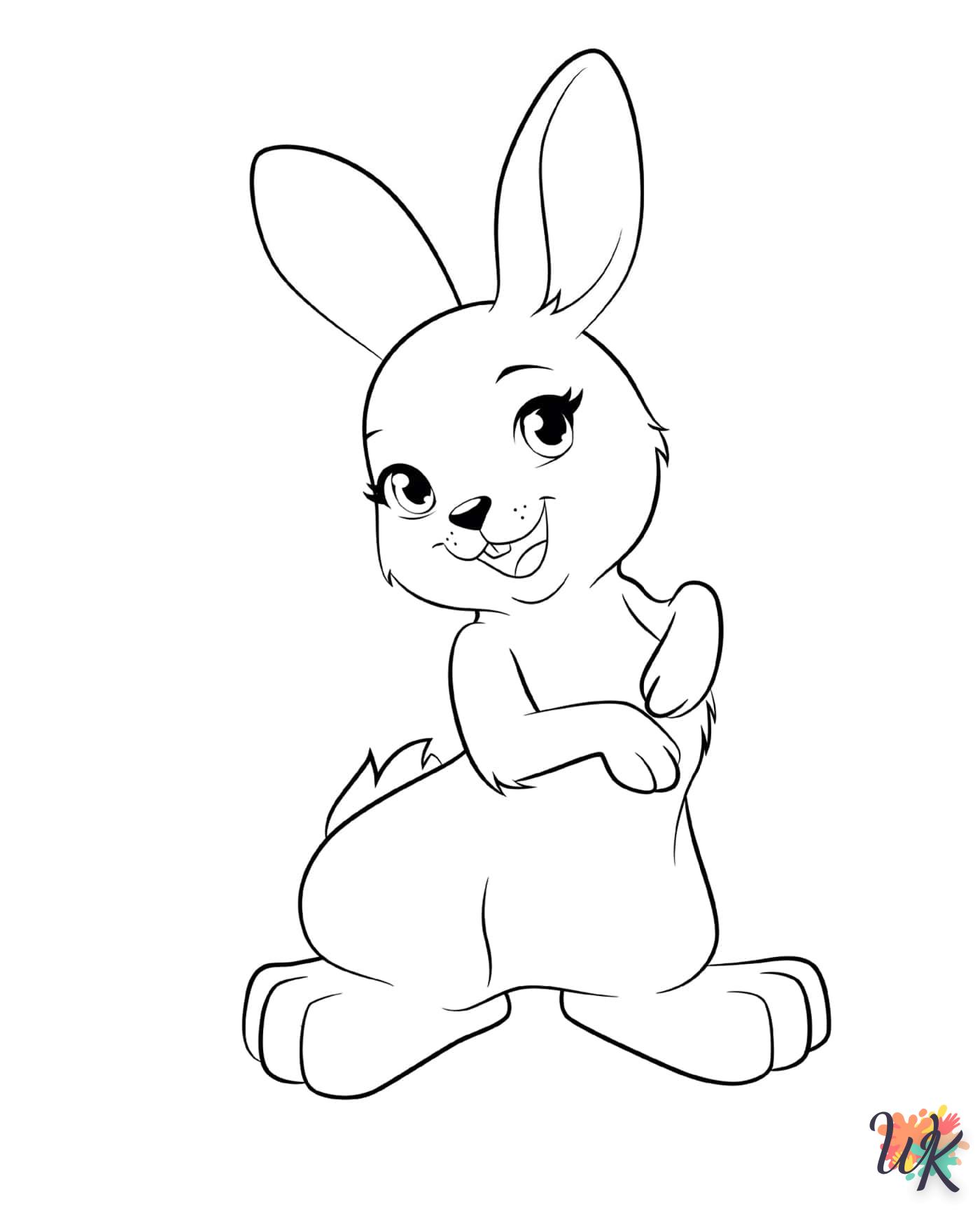 coloriage Lapin  enfant 8 ans a imprimer