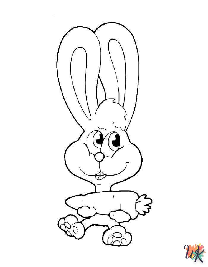 coloriage Lapin  pour primaire