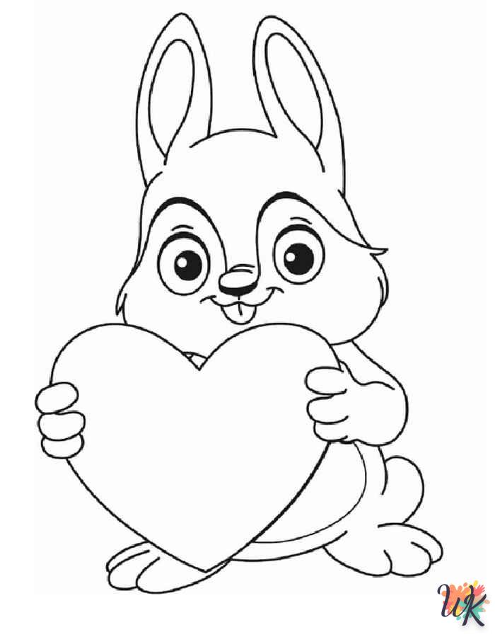 coloriage Lapin  enfant a imprimer