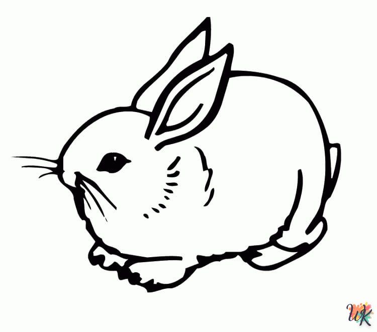 coloriage Lapin  pour primaire