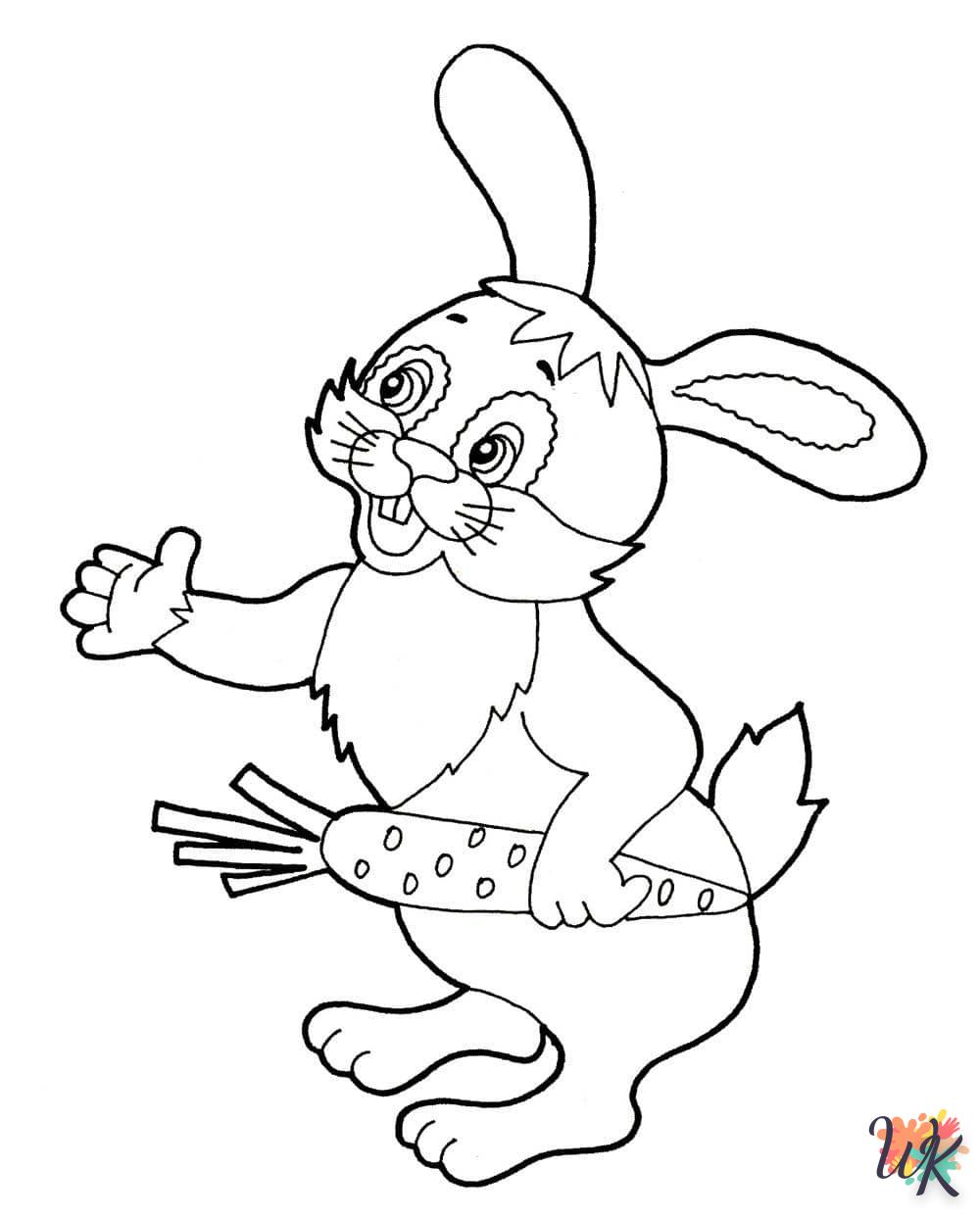 coloriage Lapin  à imprimer pdf