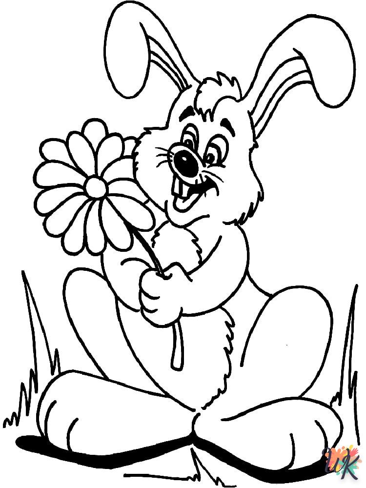 coloriage Lapin  à imprimer pdf gratuit