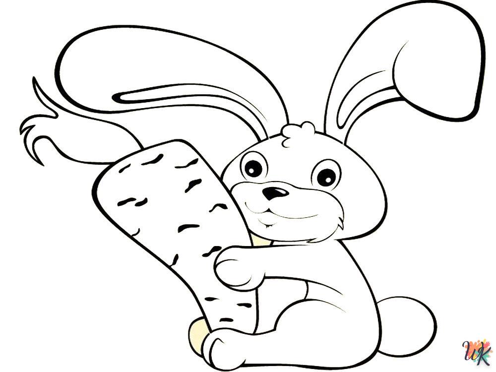 coloriage Lapin  pour enfants à imprimer