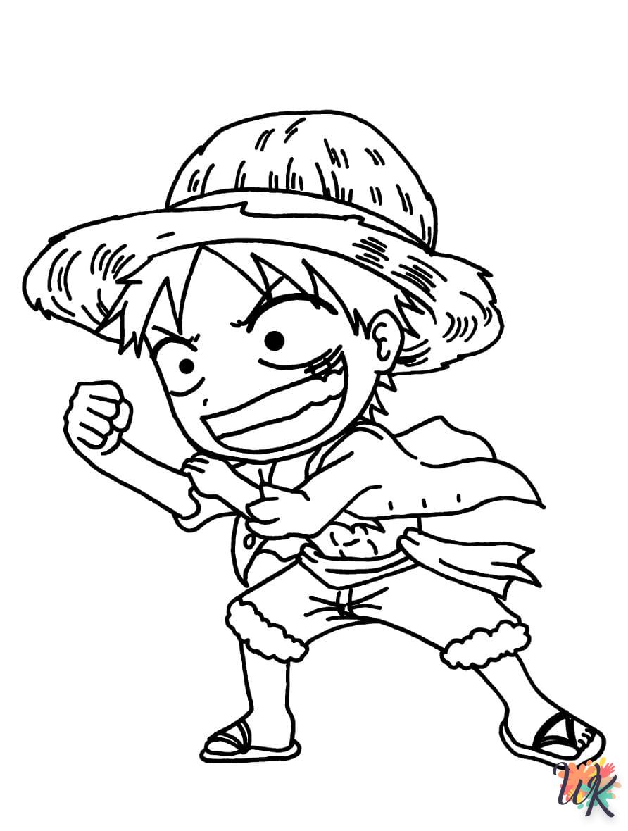 coloriage Luffy  pour enfant de 10 ans