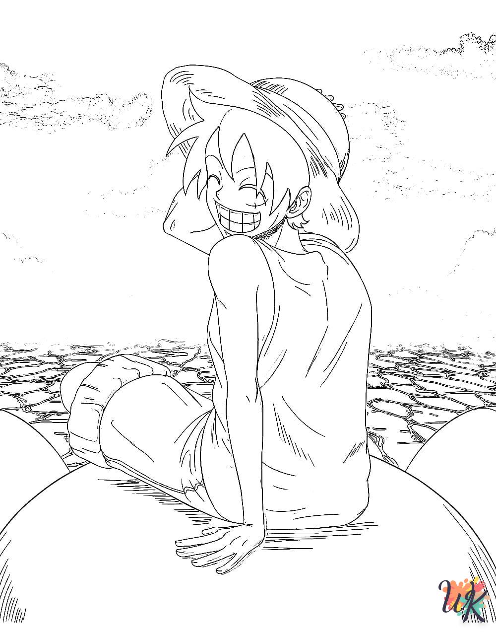 coloriage Luffy  a dessiner en ligne