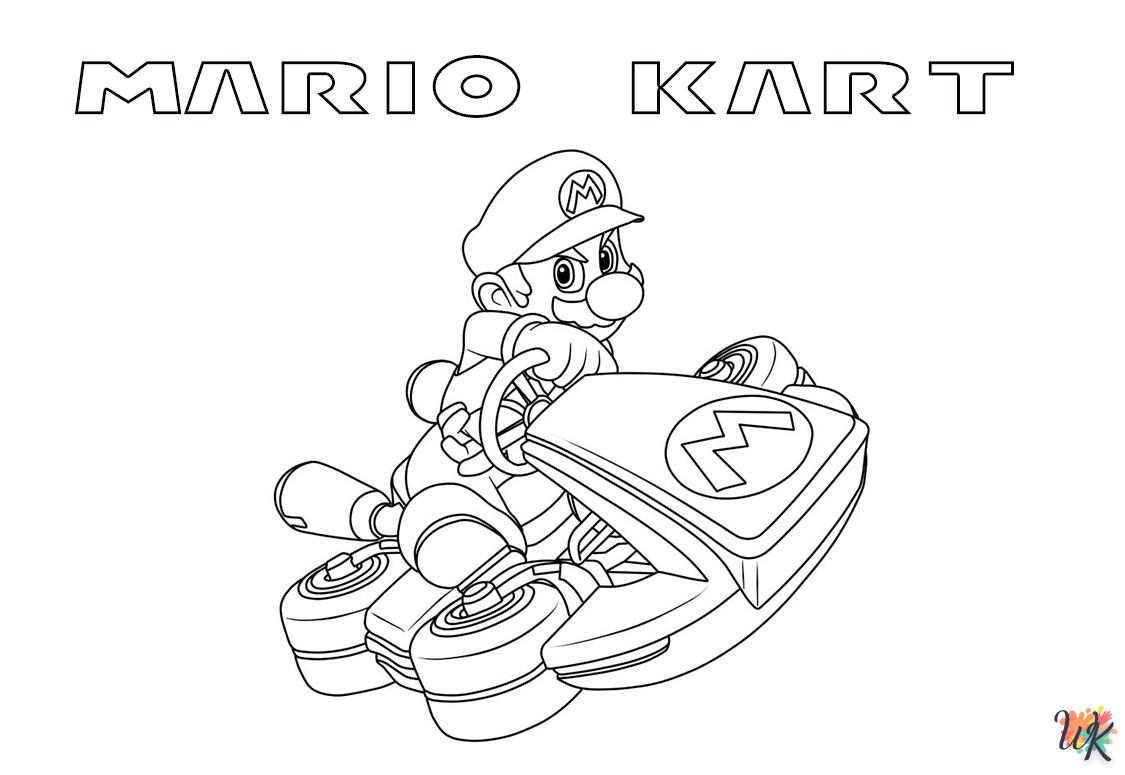 coloriage Mario Kart  en ligne à imprimer