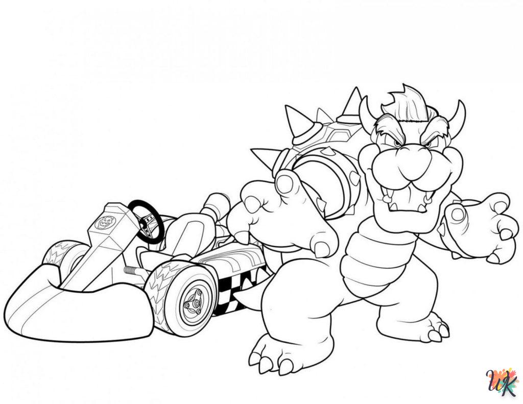 coloriage Mario Kart  sonic en ligne gratuit à imprimer