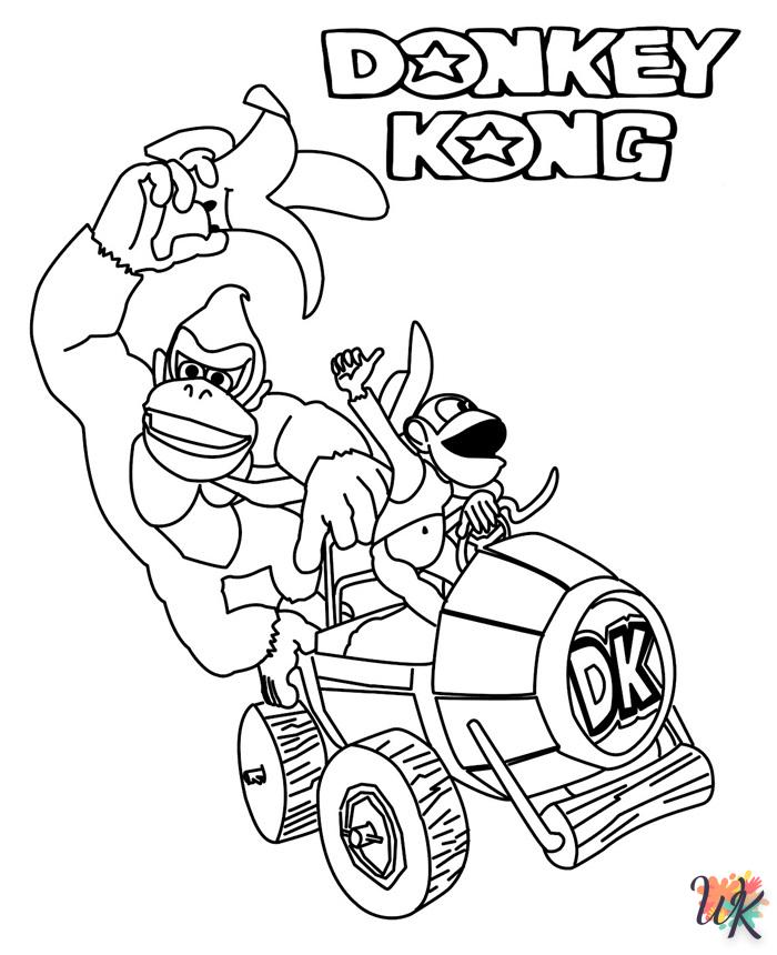 image pour coloriage Mario Kart  enfant