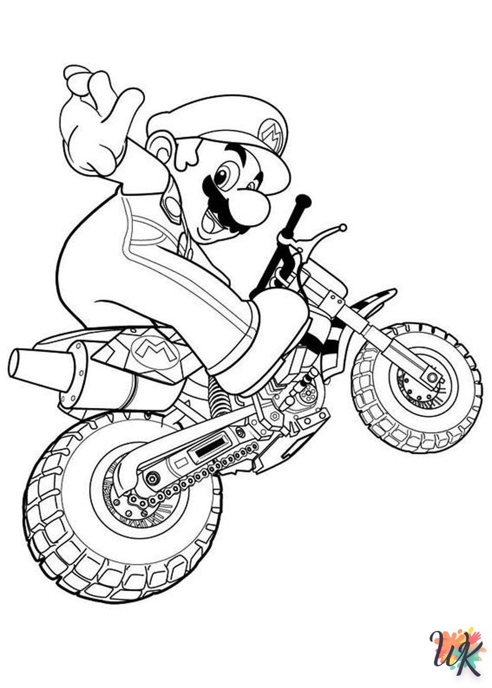 coloriage Mario Kart  et decoupage