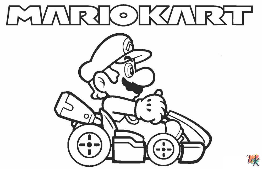 imprimer coloriage Mario Kart