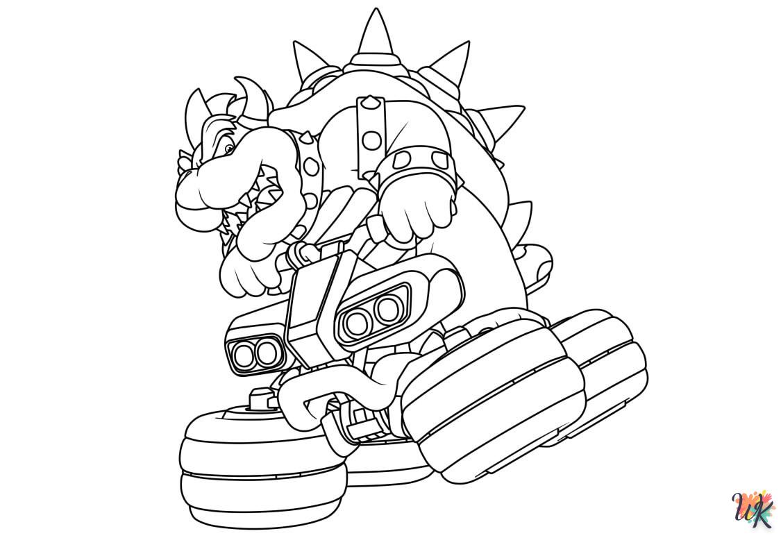coloriage Mario Kart  gratuit à imprimer