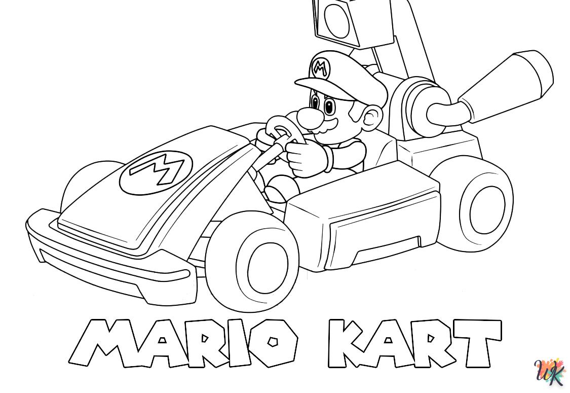 coloriage Mario Kart  gratuit