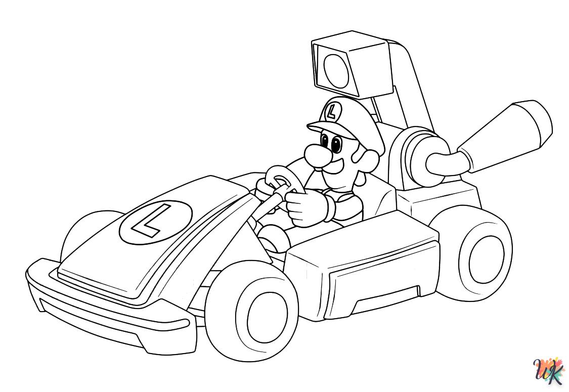 coloriage Mario Kart  à imprimer