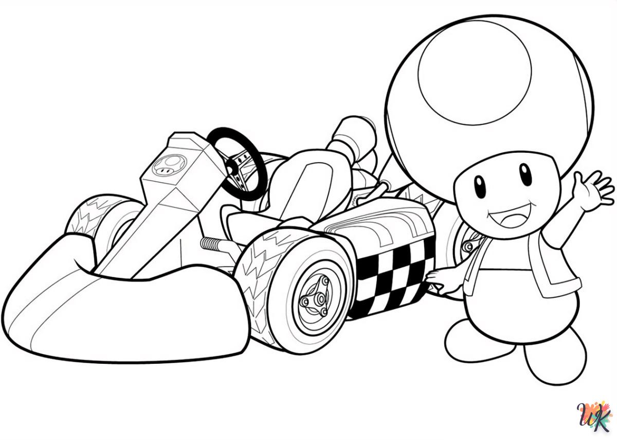 coloriage Mario Kart  gratuit a imprimer