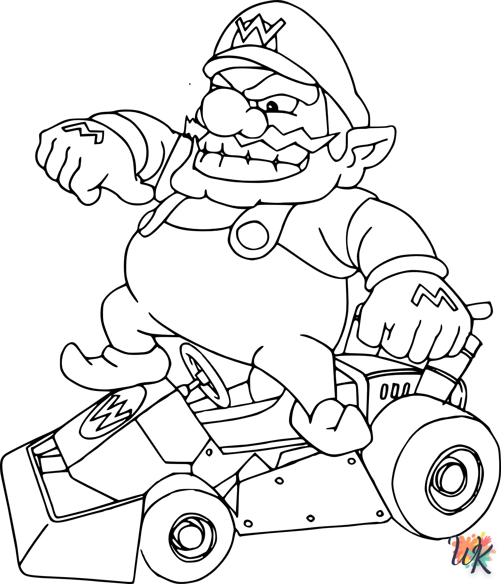 à imprimer coloriage Mario Kart