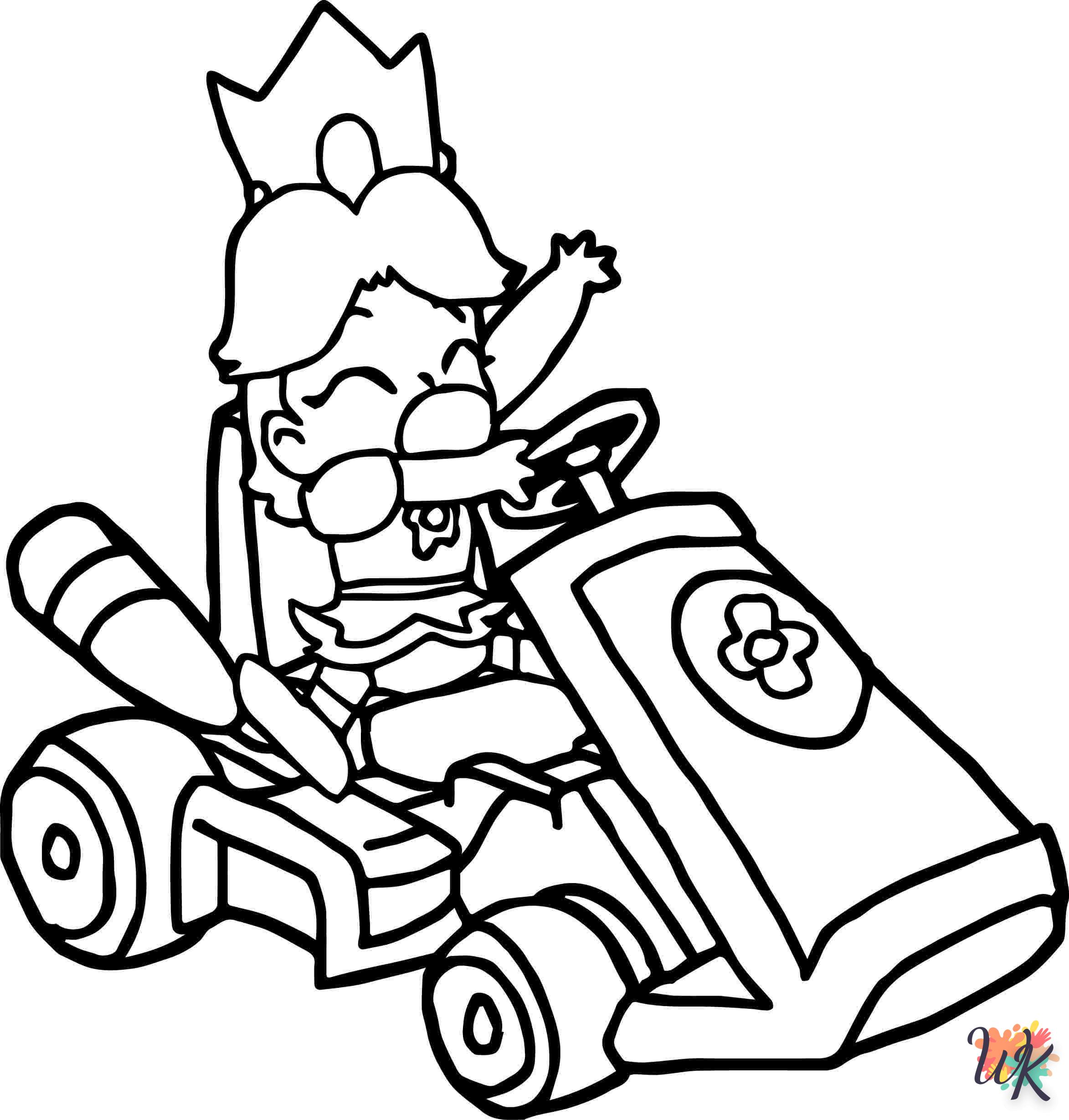 coloriage Mario Kart  en ligne gratuit pour 12 ans