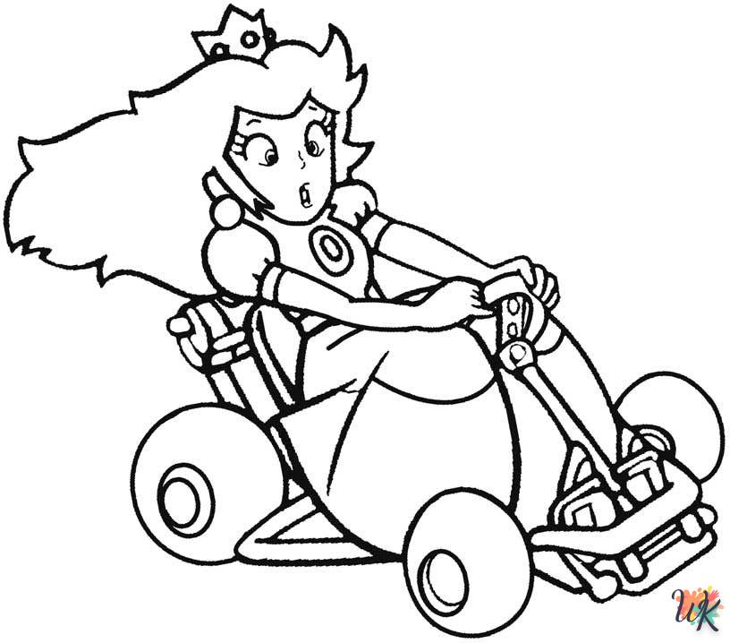 coloriage Mario Kart  à imprimer pour enfant de 6 ans