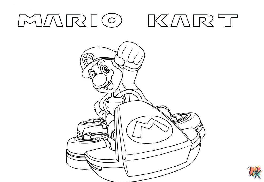 coloriage Mario Kart  magique à faire en ligne