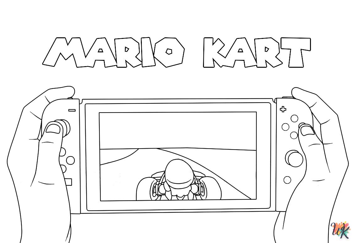 coloriage Mario Kart  en ligne pour enfant