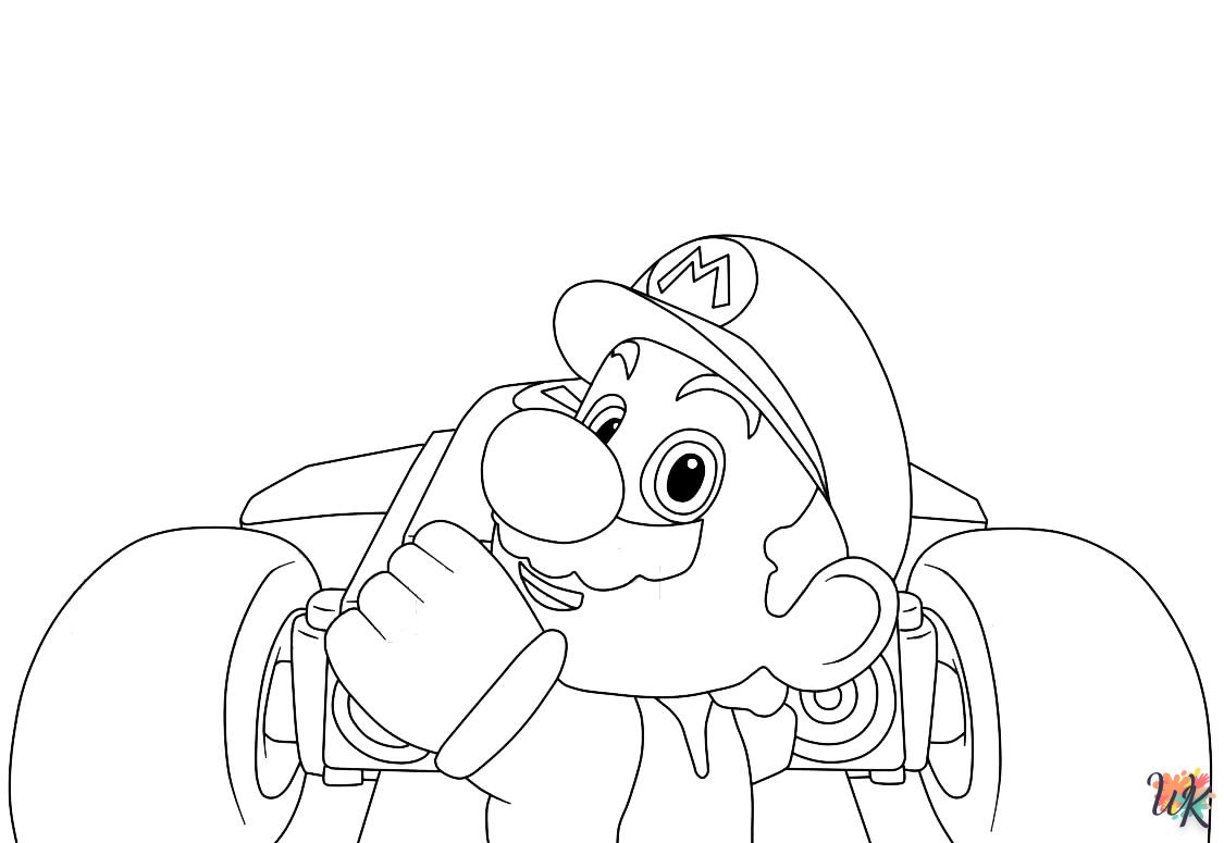 coloriage Mario Kart  et decoupage