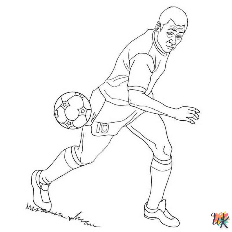 coloriage Mbappe  pour enfant à imprimer