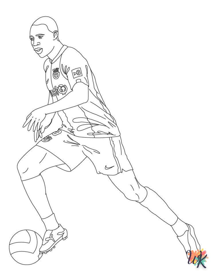 coloriage Mbappe  à imprimer pour enfants